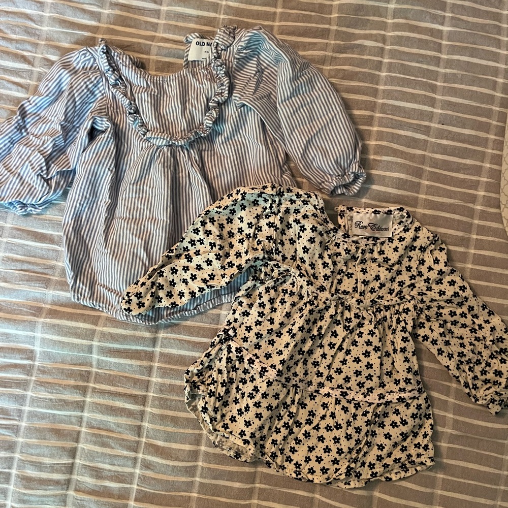 Two 24 mo long sleeve tops